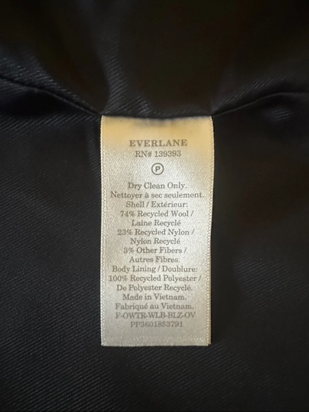 Everlane Oversized Blazer in Wool Gray Women's Size 4 - Picture 12 of 16
